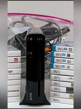 Nintendo Wii U Console Premium Bundle with Controller and 19 Games